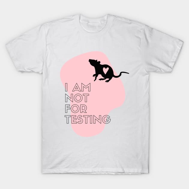 Stop Animal Testing Cruelty Free - I love rats T-Shirt by hello-chameleon